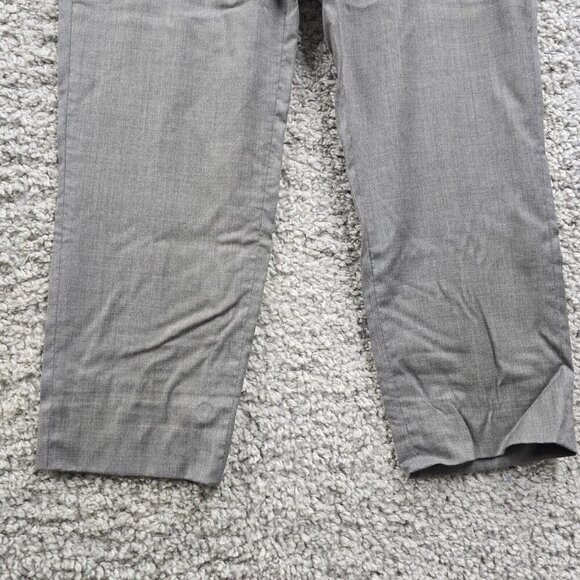 Peter Millar Men Pants 33R (Fits 32x25.5) Gray Wool Slim‎ Fit Office Trousers - Picture 2 of 13